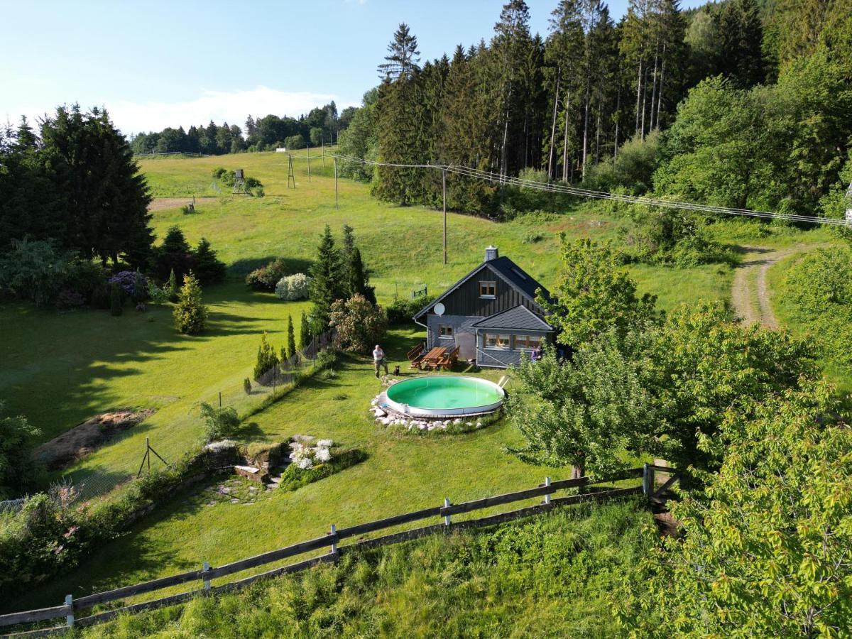 Ferienhaeuschen Blessberg Villa Schalkau Exteriör bild
