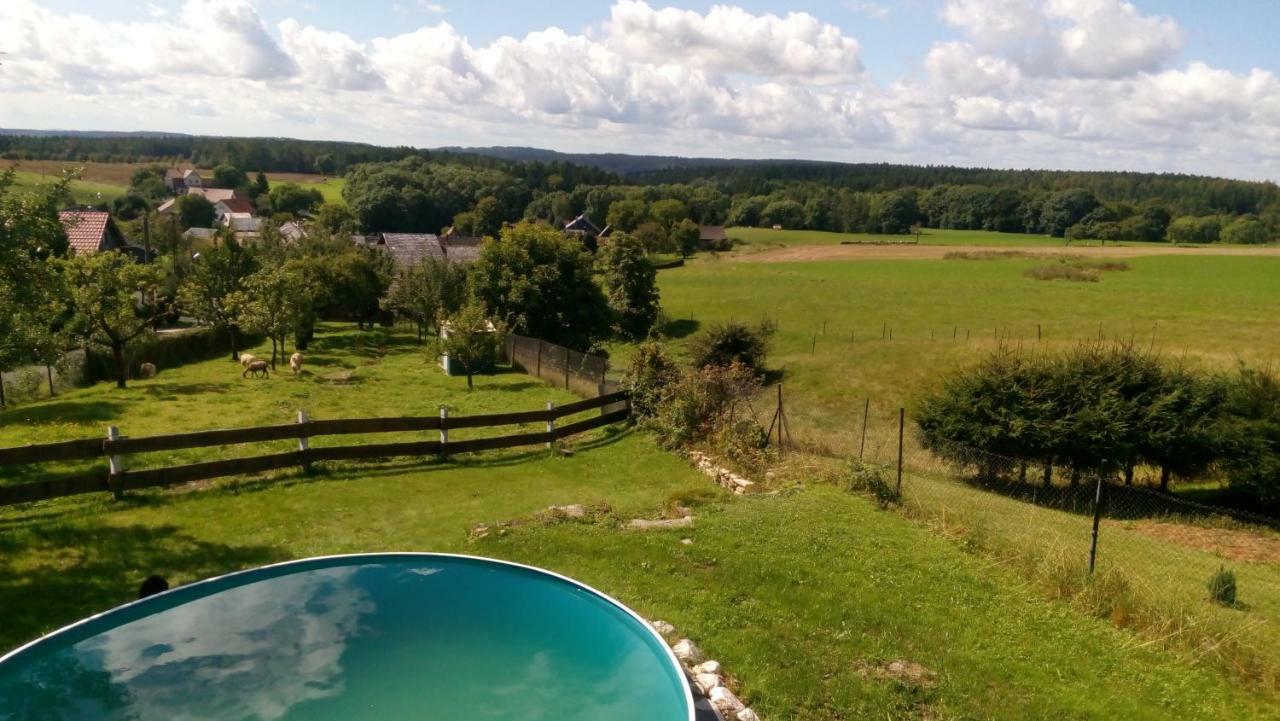 Ferienhaeuschen Blessberg Villa Schalkau Exteriör bild
