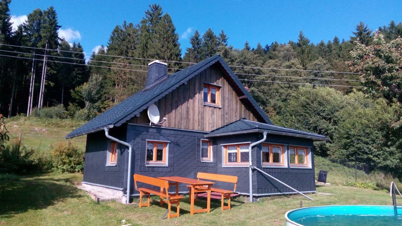 Ferienhaeuschen Blessberg Villa Schalkau Exteriör bild